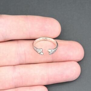 Sterling Silver Adjustable Bone Ring, Unique Bone Ring